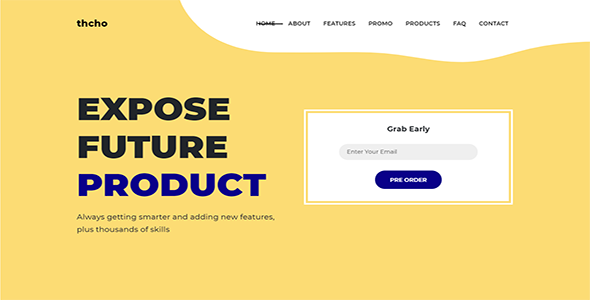 Thcho - Single Product Landing Page Template