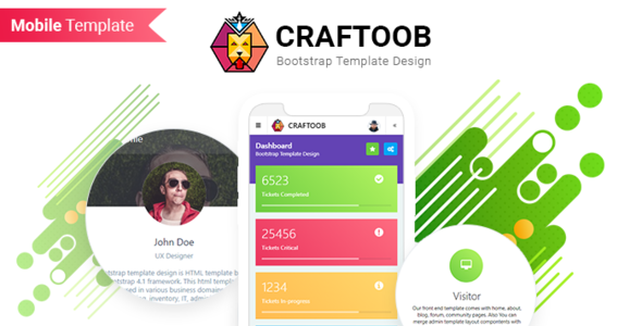 Craftoob | Mobile First Responsive HTML Template