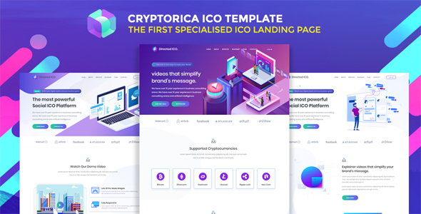 Cryptorica - ICO and Cryptocurrency Template