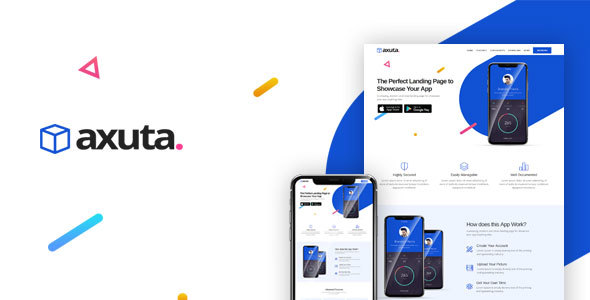 Axuta | App Landing Page Template