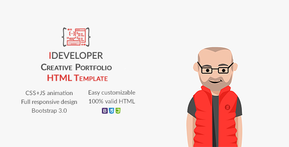 iDeveloper - Creative Personal Portfolio Template