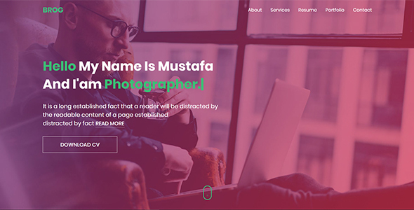 BROG- Creative vCard Template