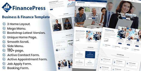 FinancePress - Business and Finance HTML Template