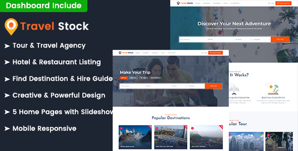 Travel Stock - Tours Listings & Booking HTML Template