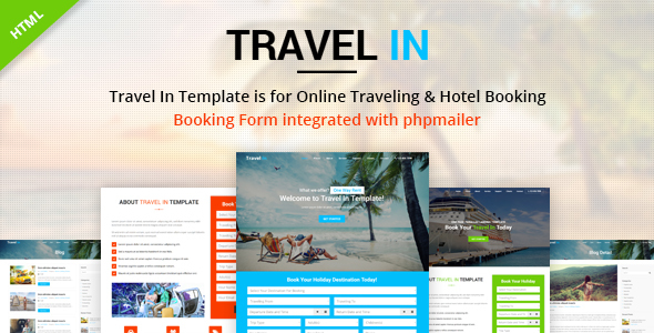 Travel In – Tour, Hotel & Air Tickets Landing HTML Template