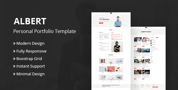 Albert | Portfolio Bootstrap Html Template