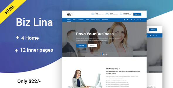 Biz Lina - Multi-Purpose Business Template