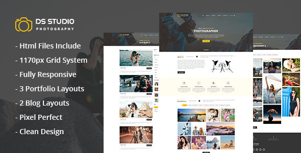 DS Studio - Photography Html Template for Photographers