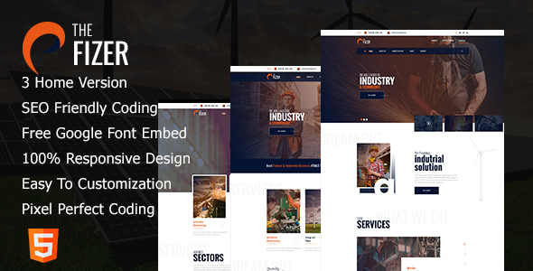ThePfizer || Industry & Factory HTML5 Template