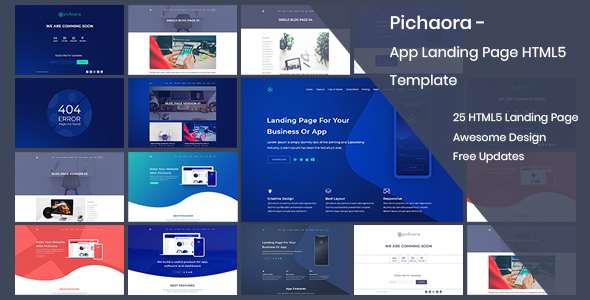 Pichaora - App Landing Page HTML5 Template