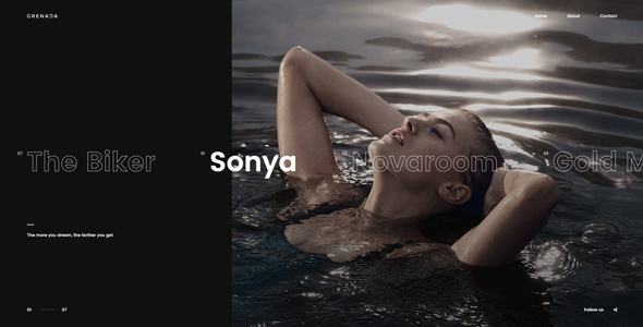 Grenada - Creative HTML Ajax Portfolio Showcase Slider Template