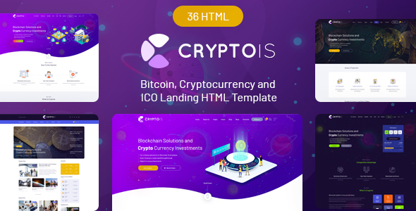 Cryptois - Bitcoin, Cryptocurrency and ICO Landing HTML Template