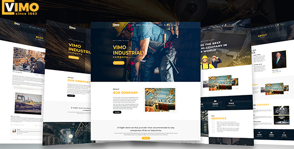 Vimo - Industry, Industrial, Factory and Engineering HTML Template