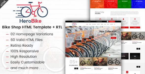 HeroBike - Bike Shop HTML Template