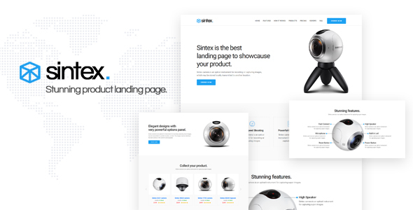 Sintex - Product Landing Page Template
