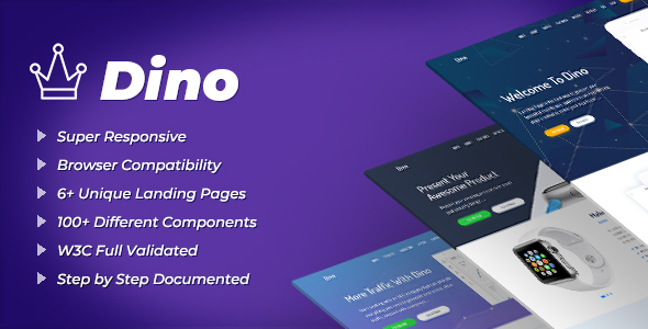 Dino - Landing Pages HTML Template