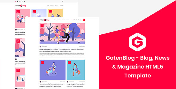GotenBlog - Blog, News & Magazine HTML5 Template