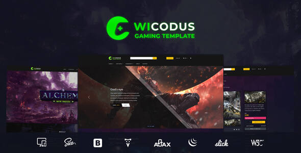 Wicodus - Multi-Purpose HTML Gaming Template