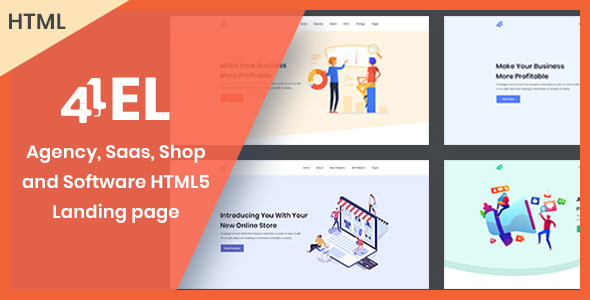 Fourel | HTML Landing page for Software, App, Saas and Shop