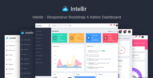 Intellir - Responsive Bootstrap 4 Admin Dashboard Template