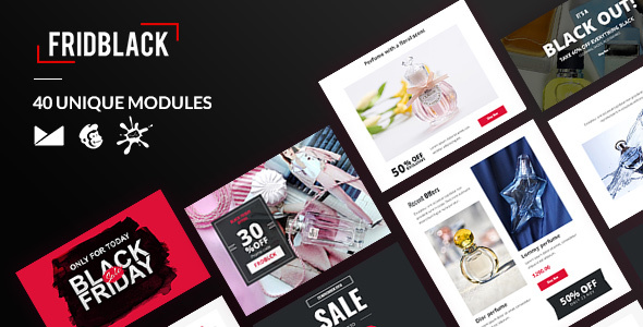 FridBlack Email-Template + Online Builder
