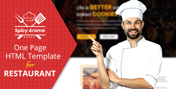 Spicy Aroma One Page HTML
