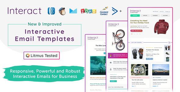 Interact - Interactive Email Templates + Robust Editor