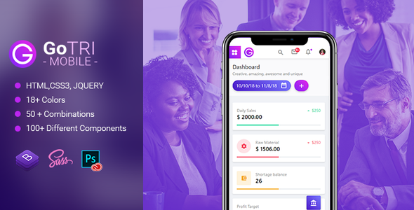 GoTRI - Multipurpose HTML Template for Mobile and Tablet