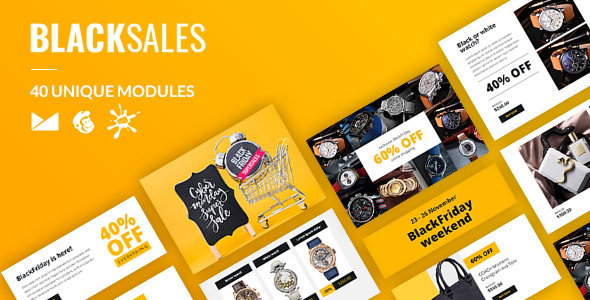 BlackSales Email-Template + Online Builder