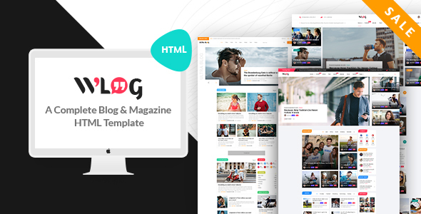 Wlog - Blog and Magazine HTML Template