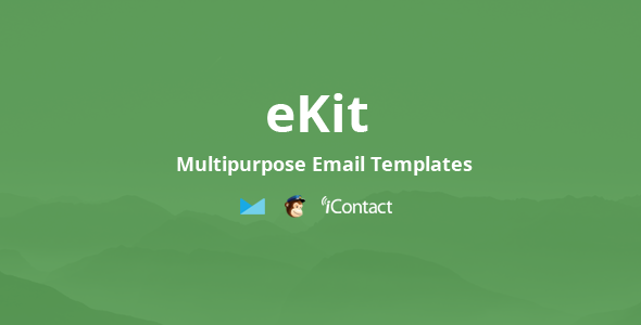 eKit Mail 80+ Modules - Unique Multipurpose Responsive Email set + Online Access