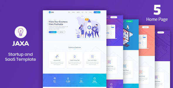 Jaxa - Startup and SaaS Template