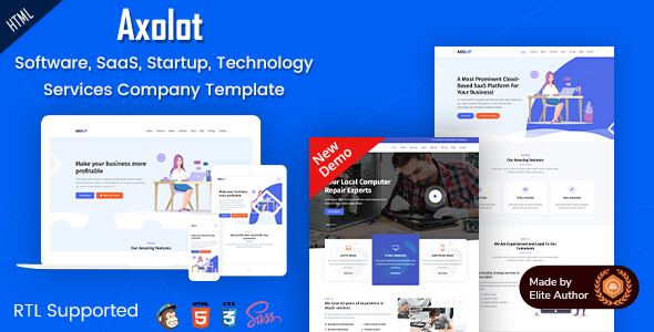 Axolot - IT Solutions & Digital Services Company HTML Template