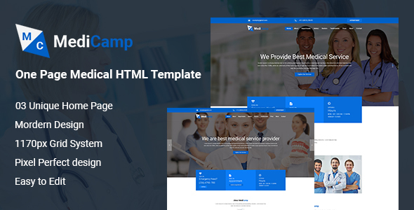 MediCamp - Hospital HTML Template