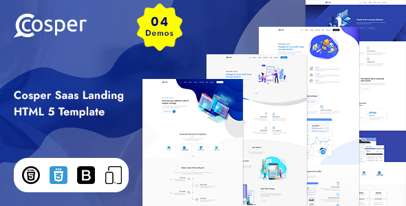 Cosper - Saas Landing HTML Template