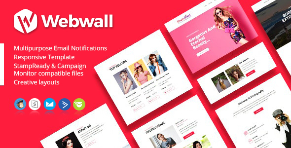 Webwall - Newsletter Template + StampReady & CampaignMonitor compatible files
