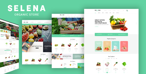 Selena - Organic Food Shop HTML Template