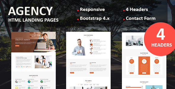 Agency - Multipurpose Responsive Landing Page