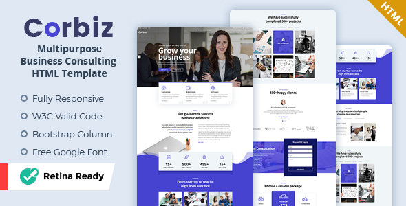 Corbiz - Multipurpose Business Consulting HTML Template