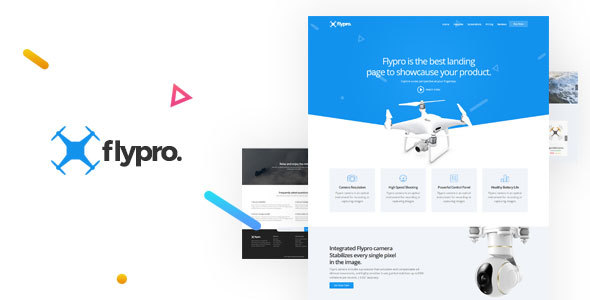 Flypro - Product Landing Page Template