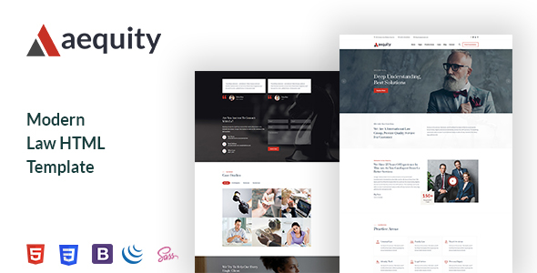 Aequity  – Law HTML5 Template