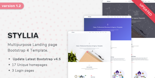 Styllia - Multipurpose Landing page Template