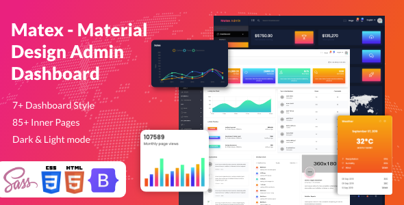 Matex admin - Material Design Admin Dashboard HTML5 Template