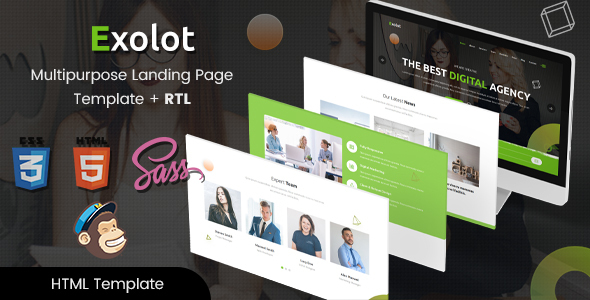 Exolot | Multi-Purpose Landing Page HTML Templates