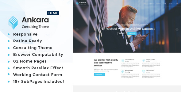 Ankara - Business Consulting and Professional Services HTML Template