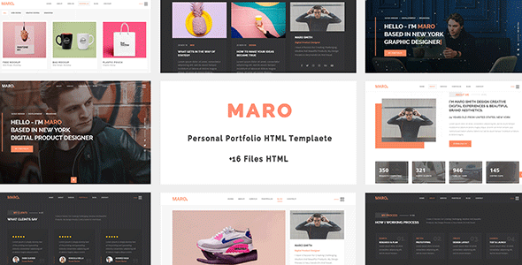 Maro - Personal Portfolio HTML Template