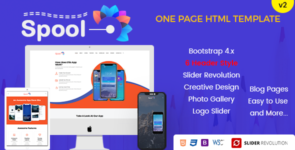 Spool - One Page Parallax