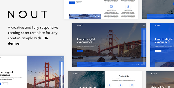 Nout - Creative Coming Soon Template