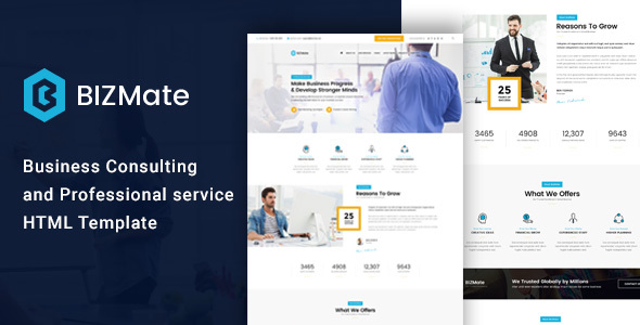 BizMate - Business Consulting and Professional Services HTML Template