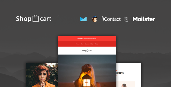Shopcart - 35+ Modules Responsive E-mail Template + Online Access